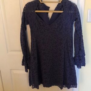 Purple flowery detail Free People dress